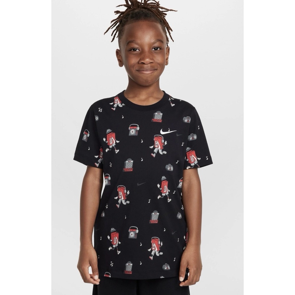 Boxy the Nike Shoebox T-Shirt - The Nike Tee - Youth XL Black Cotton Shirt